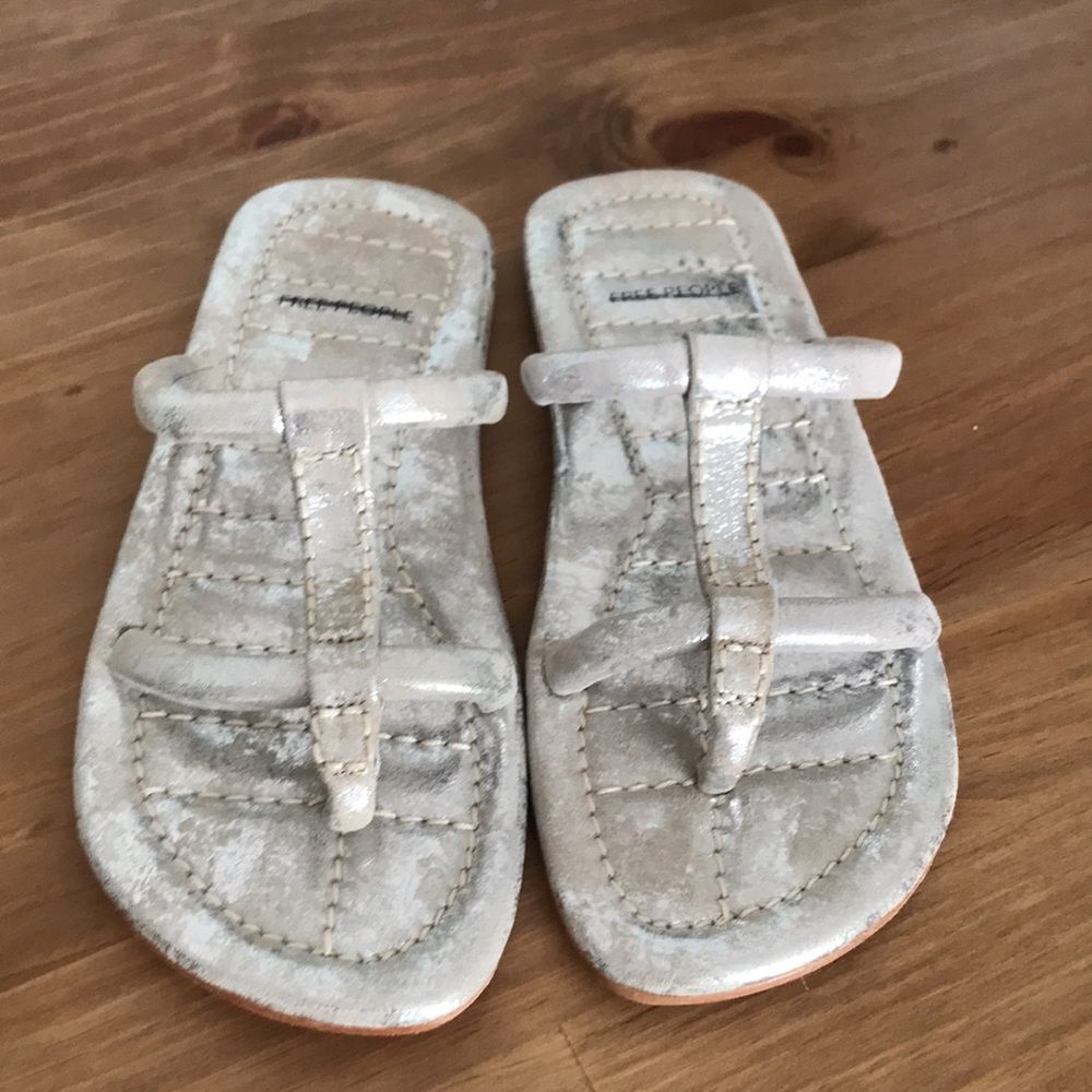 Free People Haden Sandal Champagne Metallic size 8